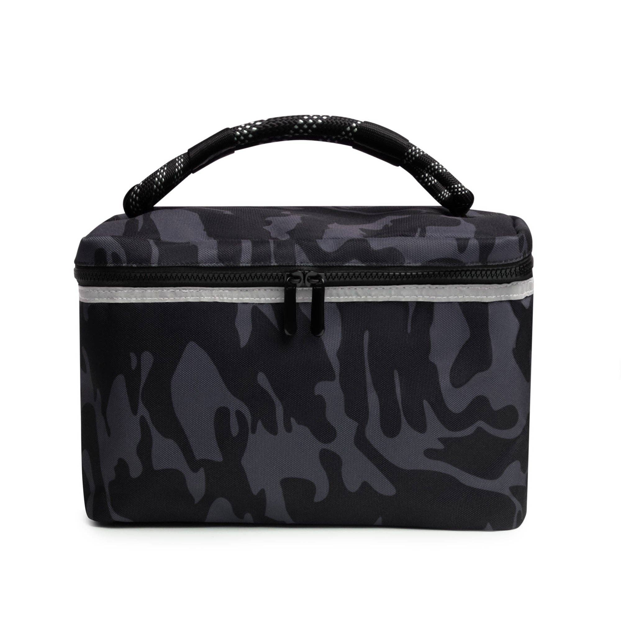 ROVERLUND - OUT-OF-OFFICE INSULATED PET FOOD CARRY CASE: CAMO / ORANGE